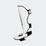 White shin guards, White muay thai shin guards, shin pads, womens muay thai shin guards, kickboxing shin guards