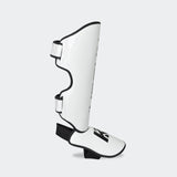 White shin guards, White muay thai shin guards, shin pads, womens muay thai shin guards, kickboxing shin guards