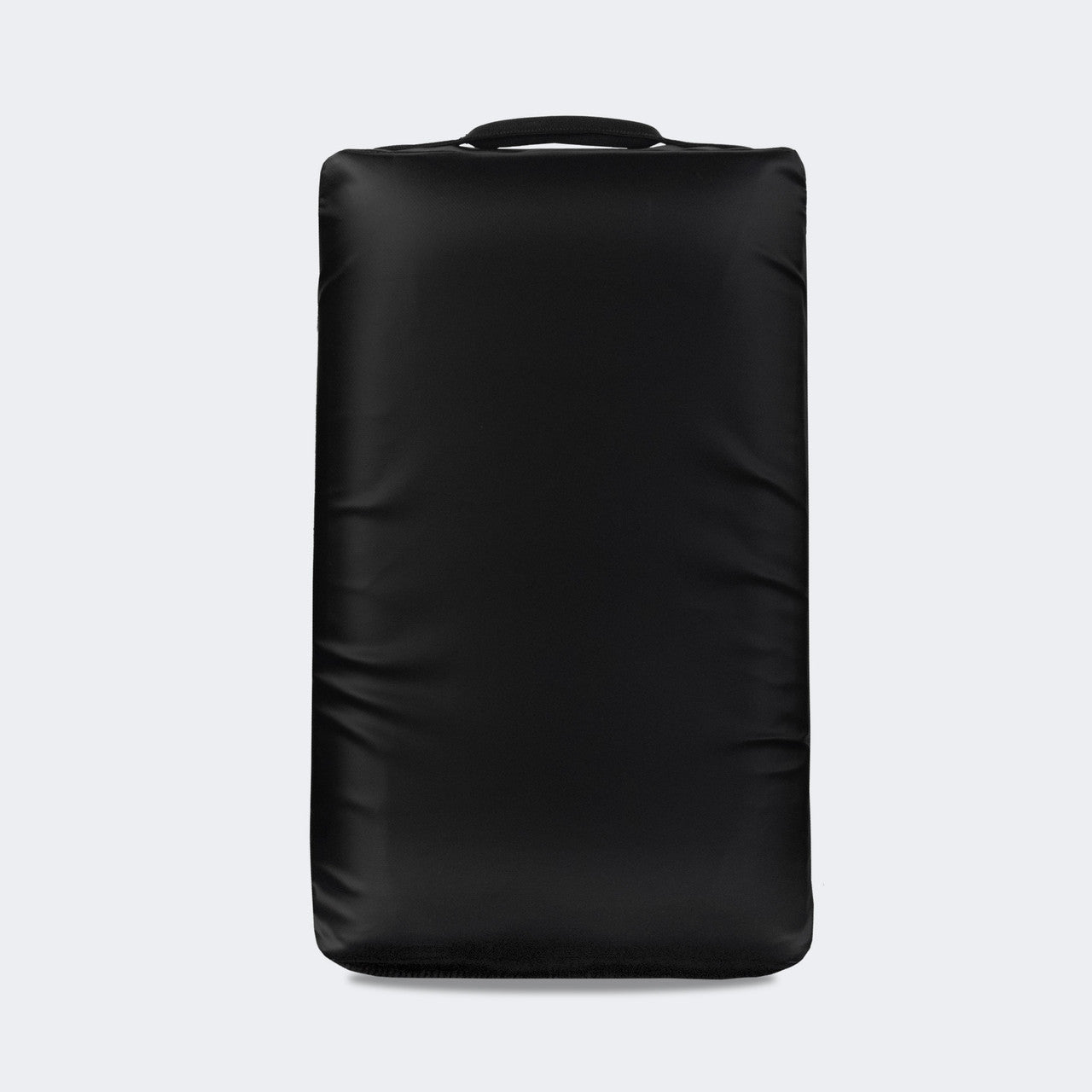 Photo of the front of Combat Corner's black Made in the USA Kick Shield, made for MMA, Muay Thai, Martial Arts, and more.