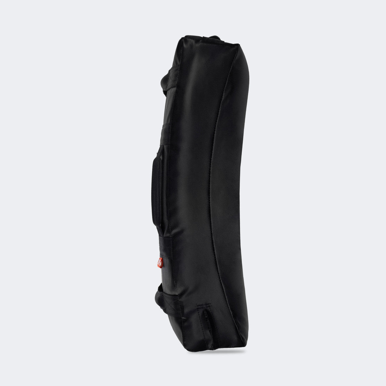 Photo of the left of Combat Corner's black Made in the USA Kick Shield, made for MMA, Muay Thai, Martial Arts, and more.