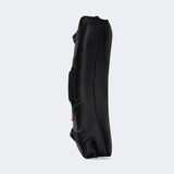 Photo of the left of Combat Corner's black Made in the USA Kick Shield, made for MMA, Muay Thai, Martial Arts, and more.
