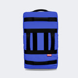 Photo of the back of Combat Corner's blue Made in the USA Kick Shield, made for MMA, Muay Thai, Martial Arts, and more.