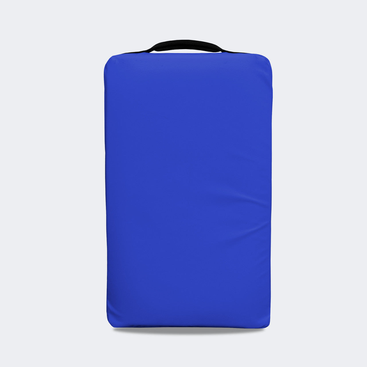 Photo of the front of Combat Corner's blue Made in the USA Kick Shield, made for MMA, Muay Thai, Martial Arts, and more.