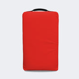 Photo of the front of Combat Corner's red Made in the USA Kick Shield, made for MMA, Muay Thai, Martial Arts, and more.