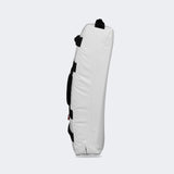 Photo of the left of Combat Corner's white Made in the USA Kick Shield, made for MMA, Muay Thai, Martial Arts, and more.