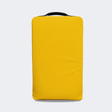 Photo of the front of Combat Corner's yellow Made in the USA Kick Shield, made for MMA, Muay Thai, Martial Arts, and more.