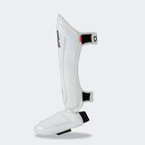 HWD Shin Guards, Muay Thai Shin Guards, White Shin Guards, CRNR Shin Guards