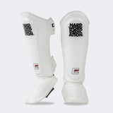 HWD Shin Guards, Muay Thai Shin Guards, White Shin Guards, CRNR Shin Guards