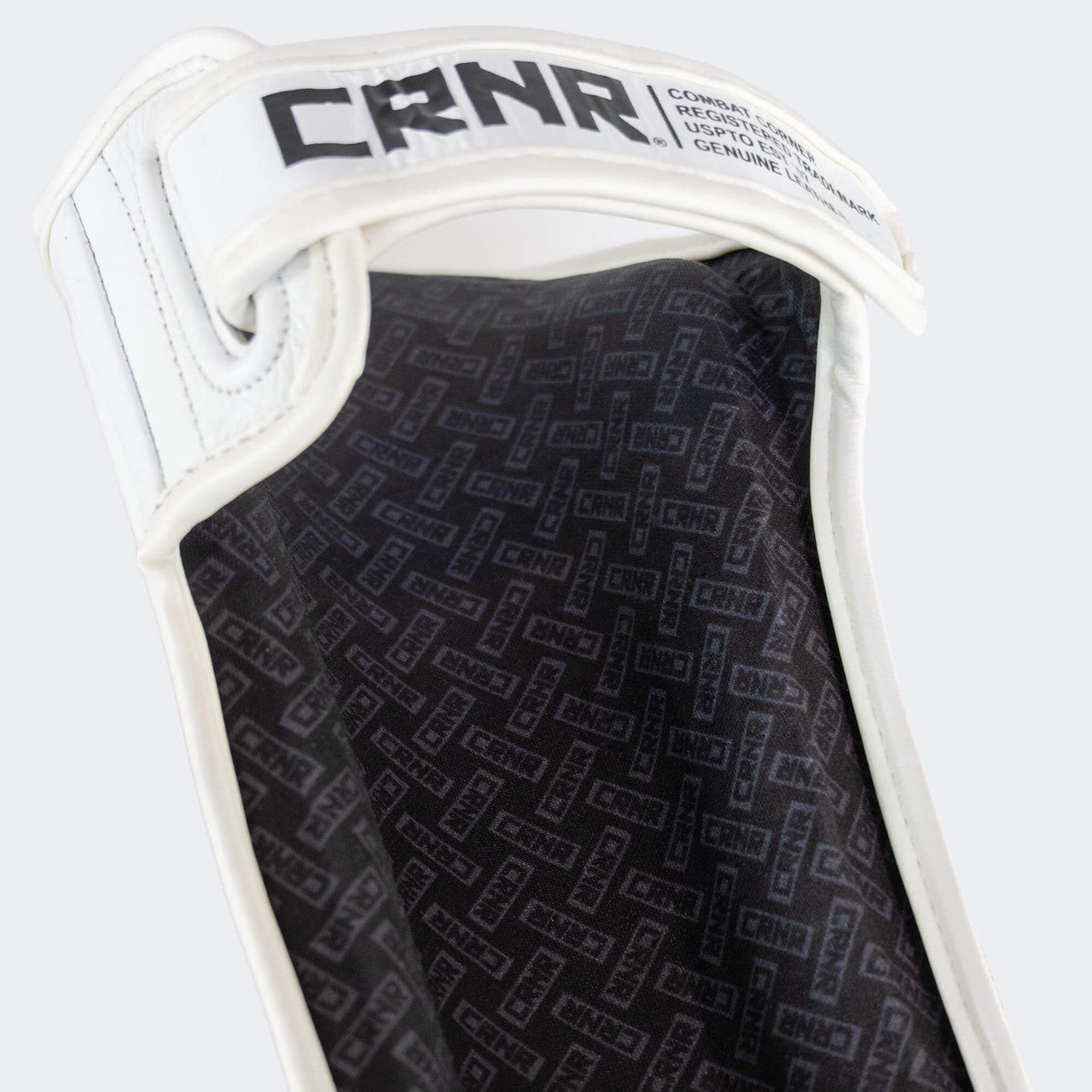 HWD Shin Guards, Muay Thai Shin Guards, White Shin Guards, CRNR Shin Guards