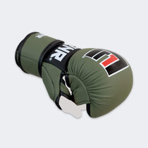 Product photo of the front left angle of the OD Green Combat Corner MMA Spar Glove