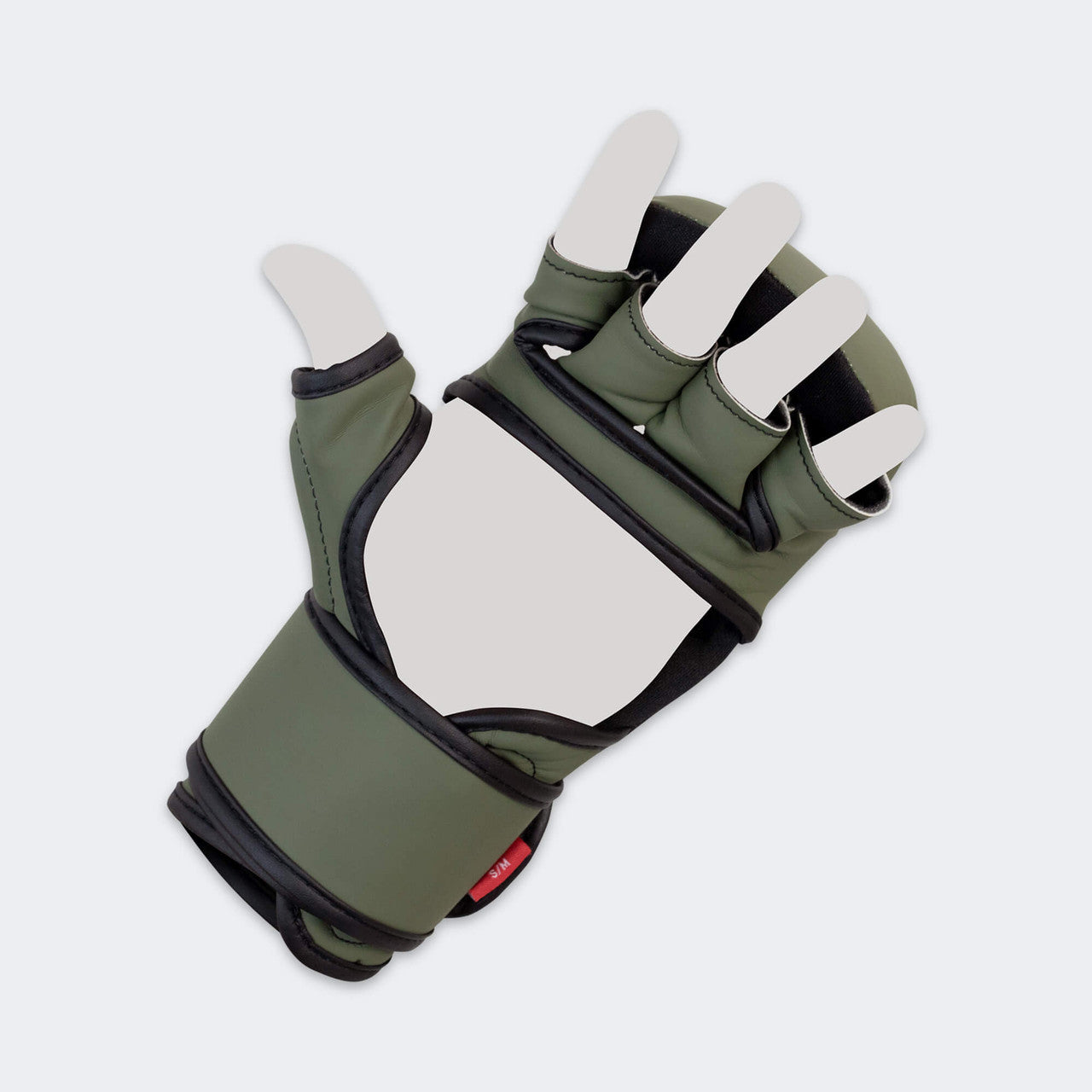 Product photo of the open palm of the OD Green Combat Corner MMA Spar Glove