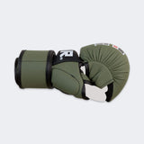 Product photo of the inside left side of the OD Green Combat Corner MMA Spar Gloves