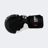 Product photo of the inside right side of the black Combat Corner Prime MMA Sparring Glove