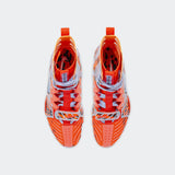 Top-down view of a pair of Nike HyperKO 3 boxing shoes in SE Crimson, available at Combat Corner.