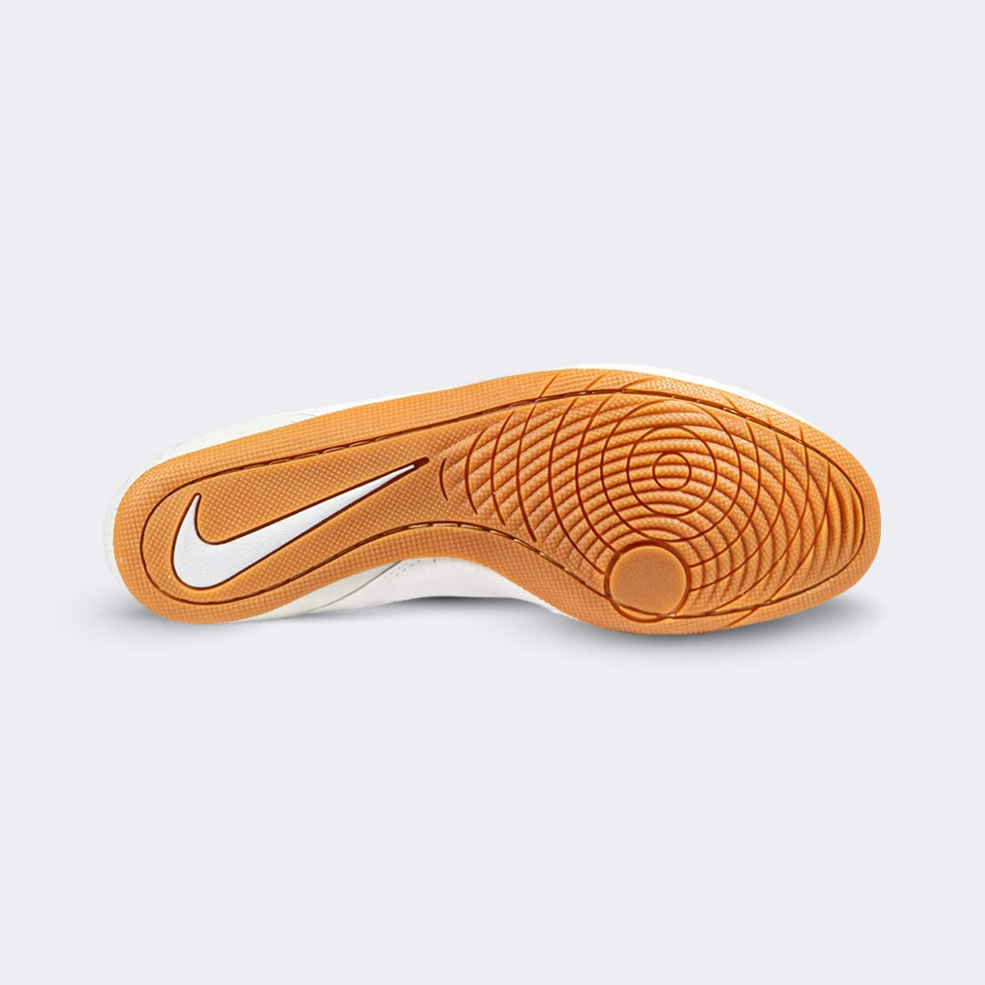 Bottom view showing the rubber outsole and tread pattern of the Nike Footsweep 2 wrestling shoe in SE Photon, available at Combat Corner.