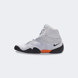 Inner right side view of the Nike Tawa wrestling shoe in SE Olympic, available at Combat Corner.
