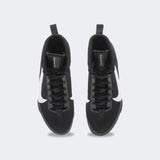 Top down view of a pair of Nike Machomai 3 boxing shoes in black, available at Combat Corner.
