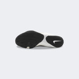 Bottom view showing the rubber outsole and tread pattern of the Nike Machomai 3 boxing shoe in white, available at Combat Corner.