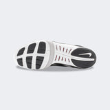 Bottom view showing the rubber outsole and tread pattern of the Nike Freek wrestling shoe in black, available at Combat Corner.