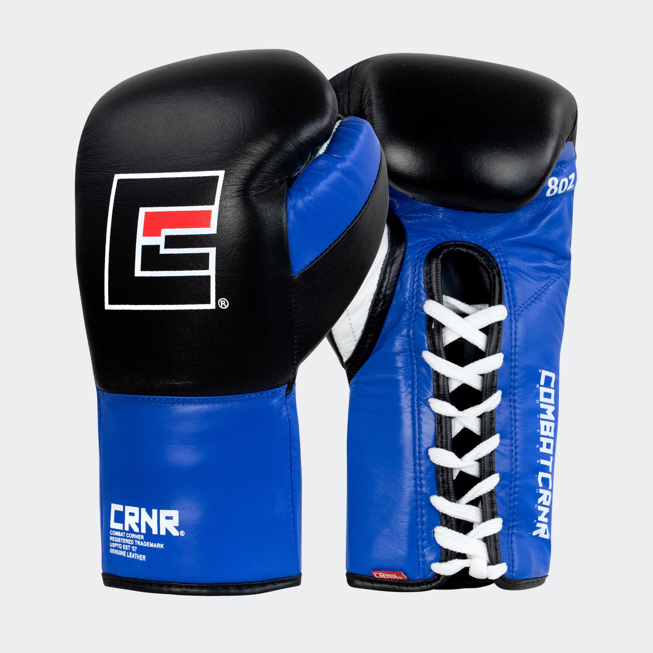 Professional boxing gloves, boxing gloves, professional fight gloves, Combat Corner Pro Fight Gloves, Blue pro boxing gloves, CSAC Approved Boxing Gloves