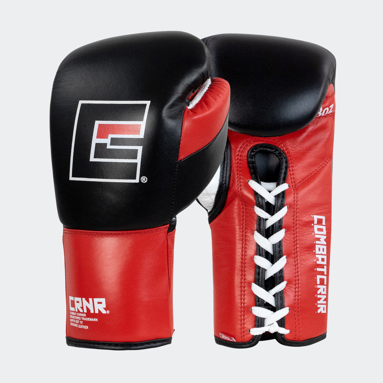 Professional boxing gloves, boxing gloves, professional fight gloves, Combat Corner Pro Fight Gloves, Red pro boxing gloves, CSAC Approved Boxing Gloves