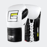 Professional boxing gloves, boxing gloves, professional fight gloves, Combat Corner Pro Fight Gloves, white pro boxing gloves, CSAC Approved Boxing Gloves