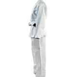 recruit bjj gi, white bjj gi, kids bjj gi, cheap kids bjj gi, cheap kids jiu jitsu gi, economy kids GI, child size bjj gi, childrens jiu jitsu gi, academy bjj gi, youth bjj gi, free white belt kids gi