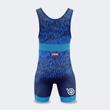 Blue USA Freco 25 Singlet, CRNR Singlet, Champion Air Wrestling Competition Singlet Series and is fully UWW Compliant to give you champion performance in Freestyle and Greco-Roman wrestling.