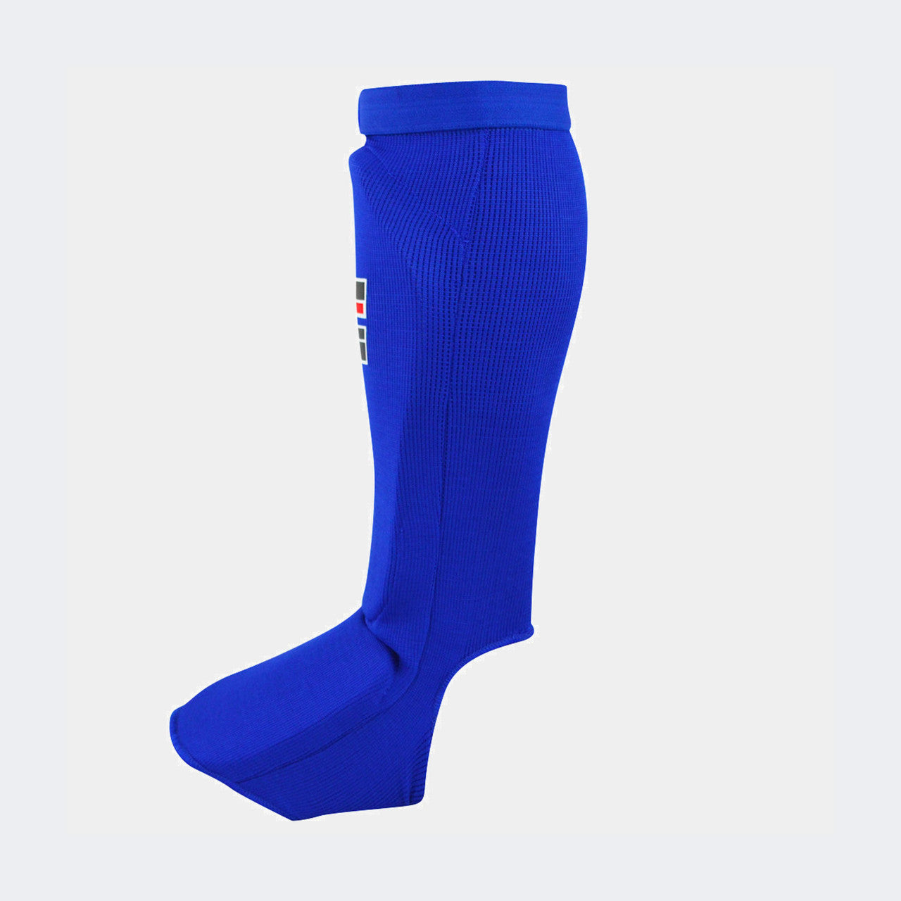 Slip on Shin Guards, Combat Corner Shin Guards, Muay Thai Shin Guards, Blue competition shin guard, USA Muay Thai shin guard, Ifma Shin guard