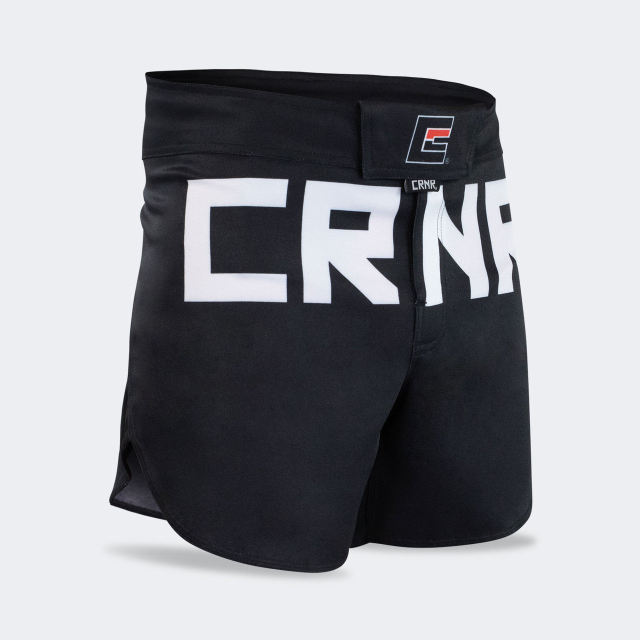 Combat Corner Fight Shorts, Black Fight Shorts, MMA Shorts, BJJ Shorts, Hybrid Fight Shorts, CRNR shorts
