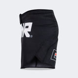 Combat Corner Fight Shorts, Black Fight Shorts, MMA Shorts, BJJ Shorts, Hybrid Fight Shorts, CRNR shorts