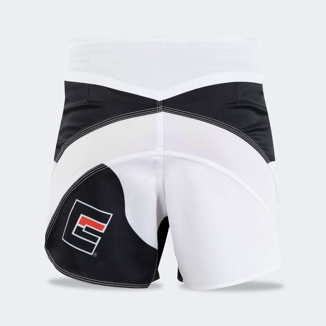 Combat Corner Fight Shorts, White Fight Shorts, MMA Shorts, BJJ Shorts, Hybrid Fight Shorts, CRNR shorts