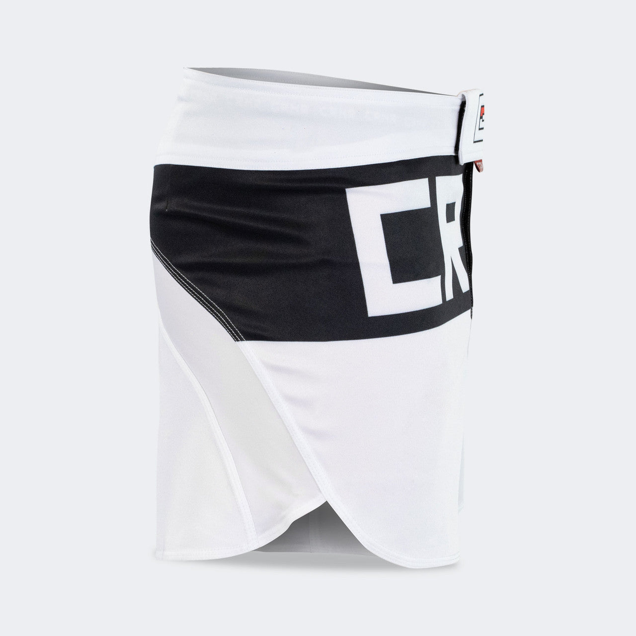 Combat Corner Fight Shorts, White Fight Shorts, MMA Shorts, BJJ Shorts, Hybrid Fight Shorts, CRNR shorts