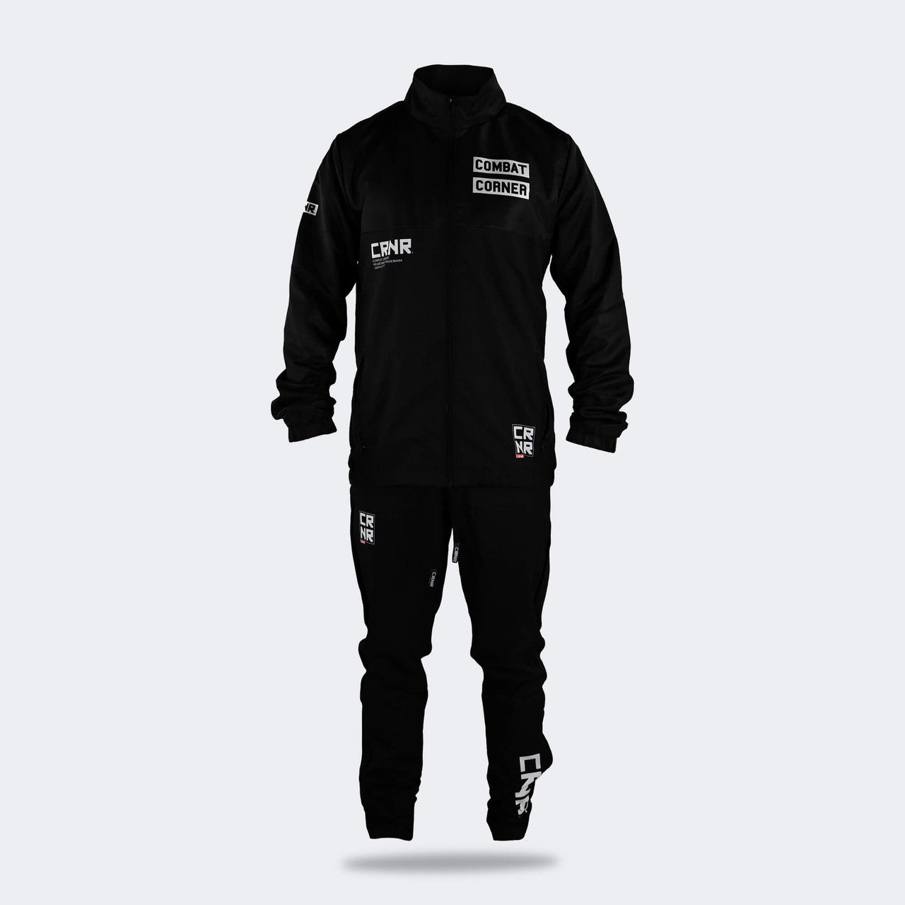 CRNR Tech Full Zip Jacket Wind Breaker, Black Wind Breaker, CRNR Wind Breaker, MMA Warm Up, MMA Wind Breaker