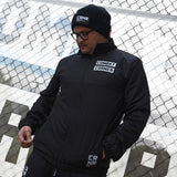 CRNR Tech Full Zip Jacket Wind Breaker, Black Wind Breaker, CRNR Wind Breaker, MMA Warm Up, MMA Wind Breaker