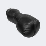 Photo of the side of Combat Corner's black Made in the USA Premium Ground and Pound Training Dummy for MMA, Wrestling, BJJ, and More.
