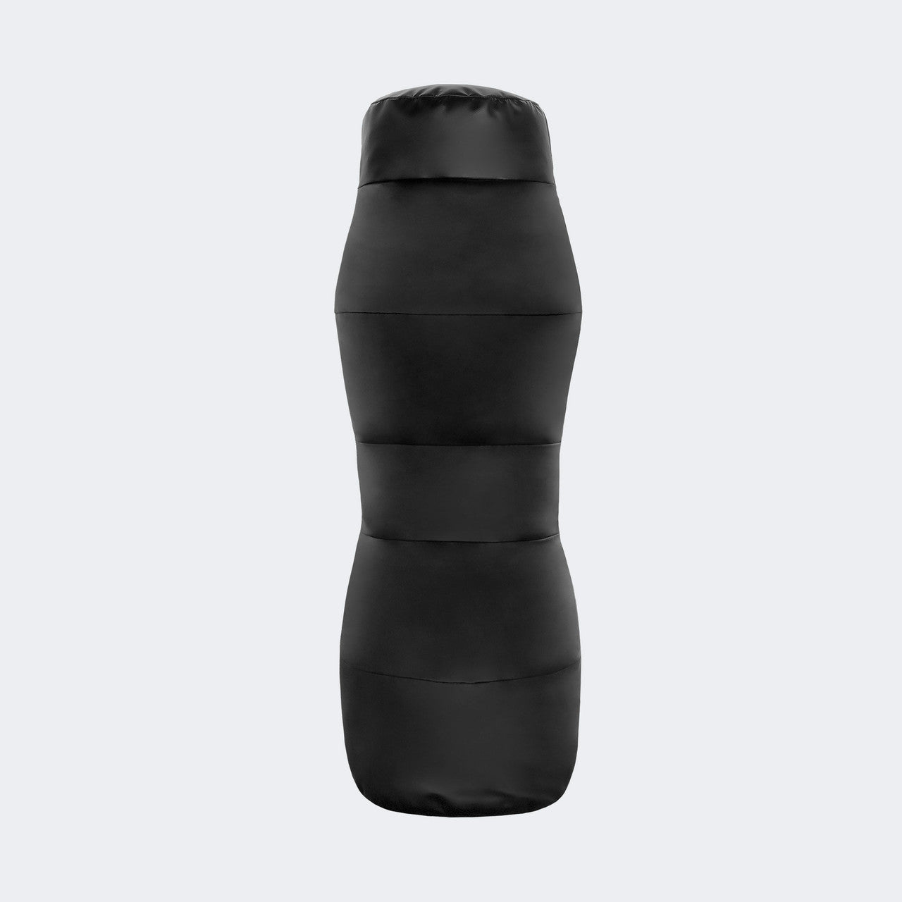Photo of the front of Combat Corner's black Made in the USA Premium Ground and Pound Training Dummy for MMA, Wrestling, BJJ, and More.