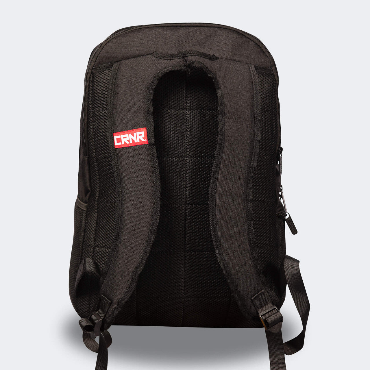 Product photo of the back of the black Combat Corner Vital 30 Training Backpack