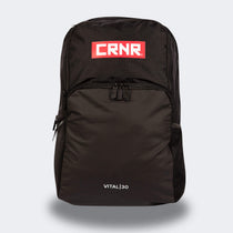 Product photo of the front of the black Combat Corner Vital 30 Training Backpack