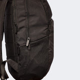 Closeup detail product photo of the deluxe zippers on the black Combat Corner Vital 30 Training Backpack
