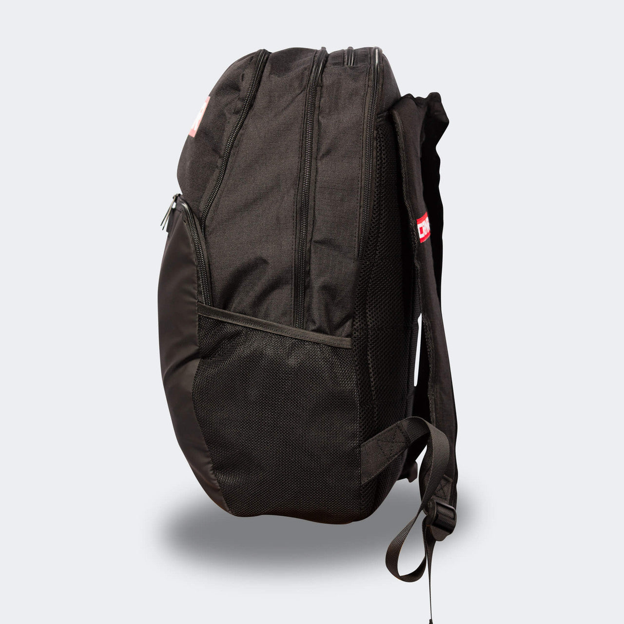Product photo of the right side of the black Combat Corner Vital 30 Training Backpack