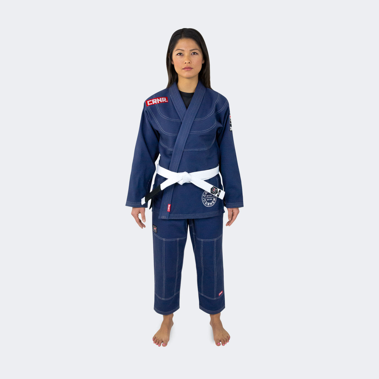 Womens BJJ GI, for jiu jisu training specifically design for female  body types, Womens Jiu Jitsu GI, Female Jiu Jitsu GI, Female Cut GI, Combat Corner GI, Womens Navy Blue jiu jitsu Gi