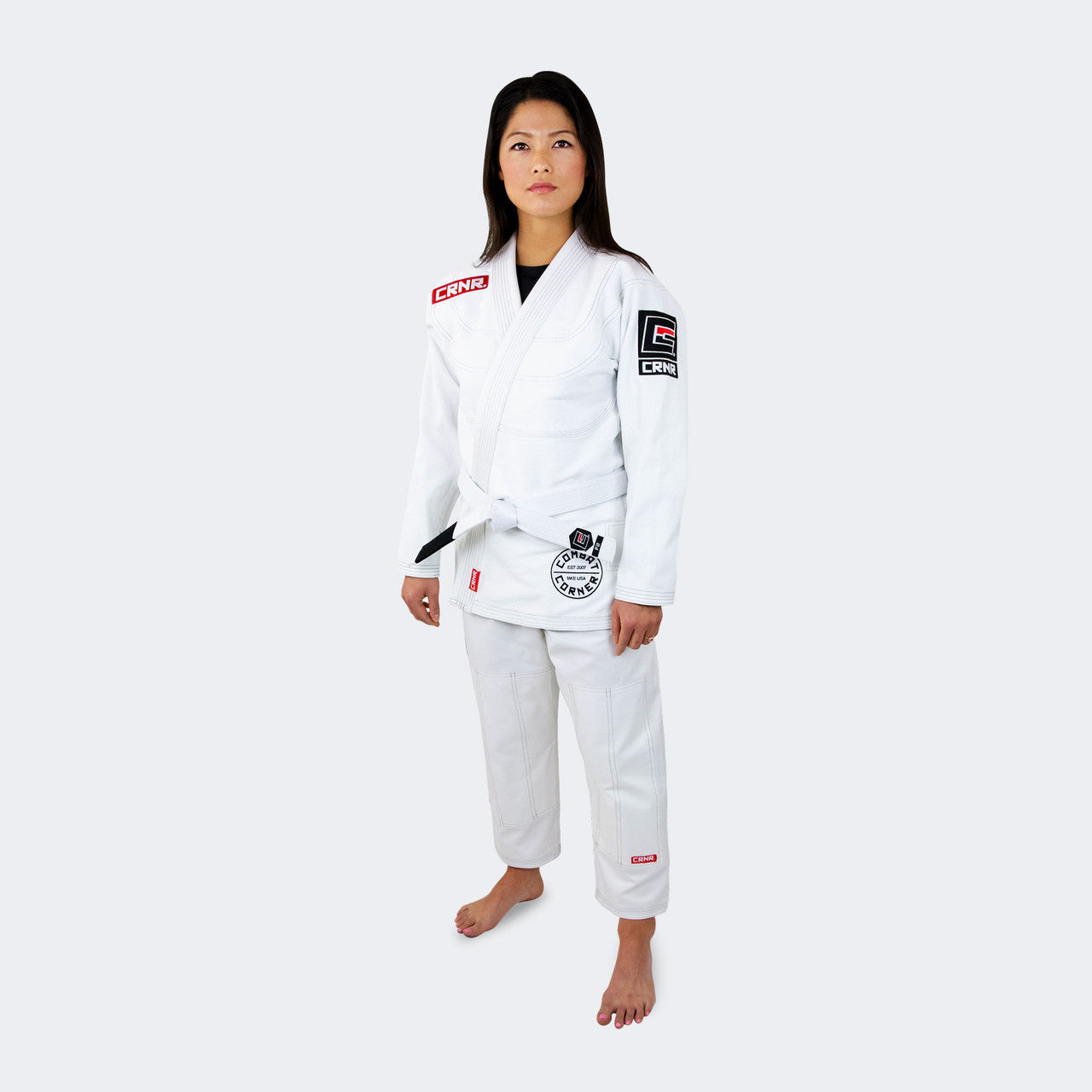 Womens BJJ GI, for jiu jisu training specifically design for female  body types, Womens Jiu Jitsu GI, Female Jiu Jitsu GI, Female Cut GI, Combat Corner GI, Womens White jiu jitsu Gi