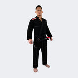 Black BJJ GI - v6 Combat Corner, BJJ GI, Black BJJ GI, Jiu Jitsu uniform, Academy Jiu Jitsu GI, CRNR GI, IBJJF Legal GI, Black Jiu Jitsu GI